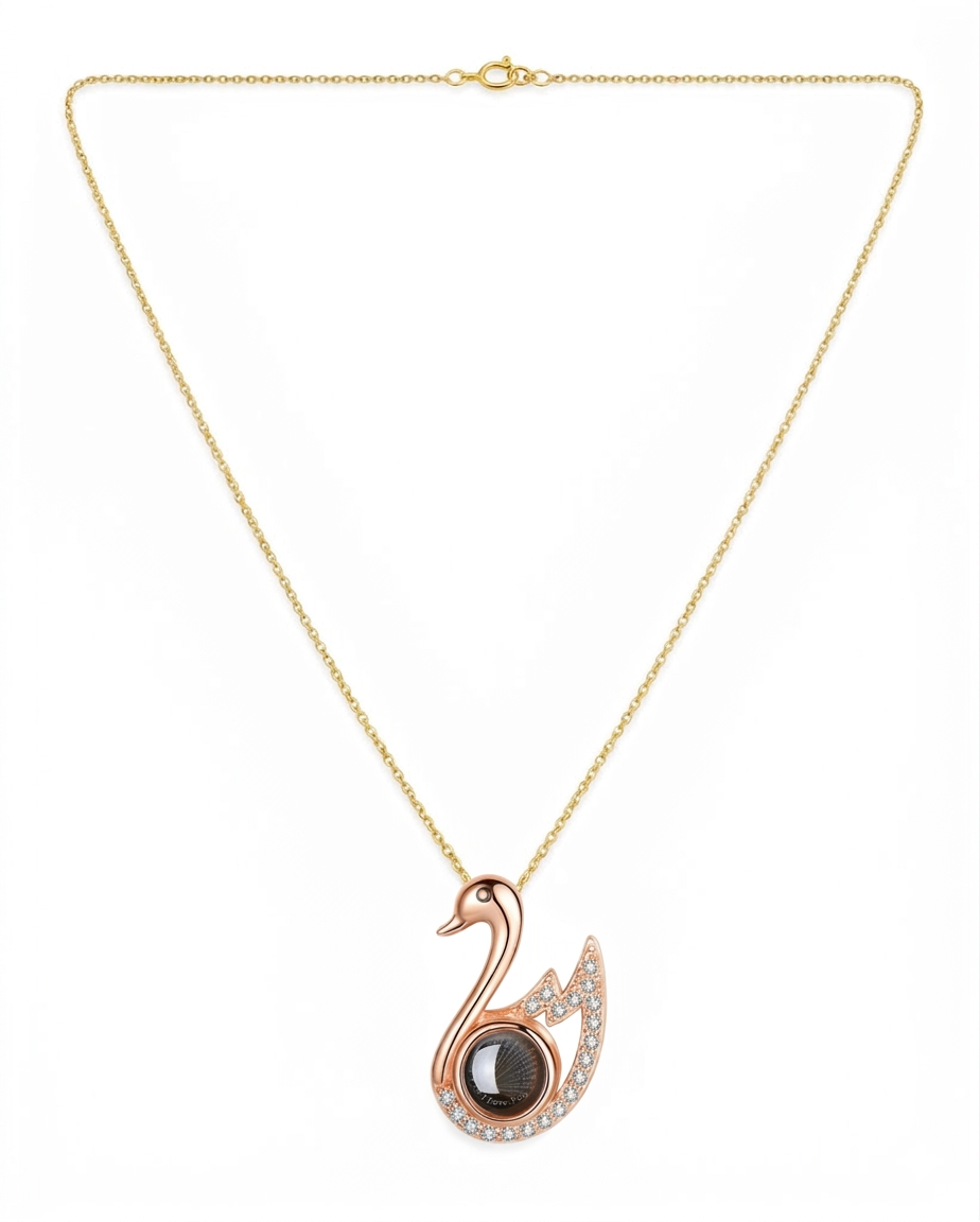 COLLAR EN FORMA DE CISNE