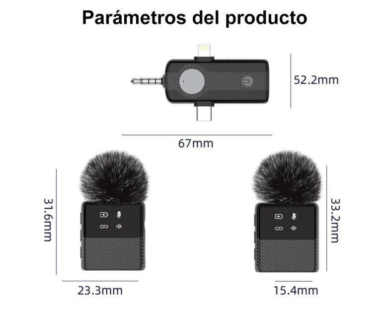 KIT DE MICROFONOS INALAMBRICOS